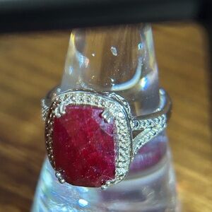 925 Natural Cut Ruby Marked OJ